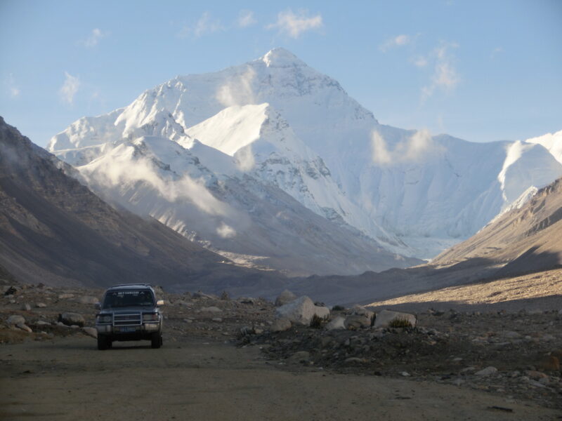 Auf dem Dach der Welt: Ausblick auf den Mount Everest.