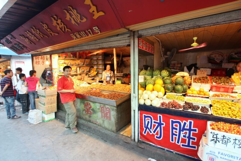 Markt in Xining in der Provinz Qinghai.